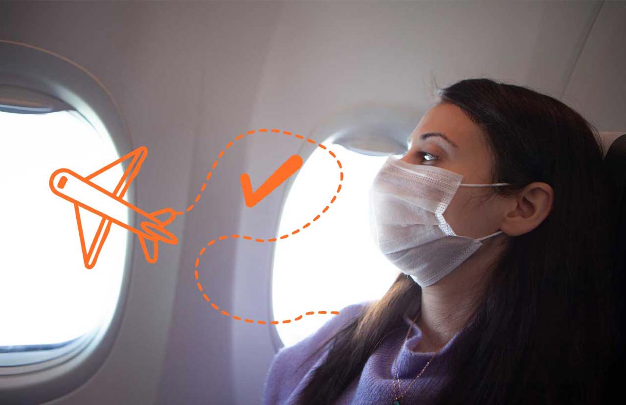 ¿Las probabilidades de contagio en un avión son bajas?